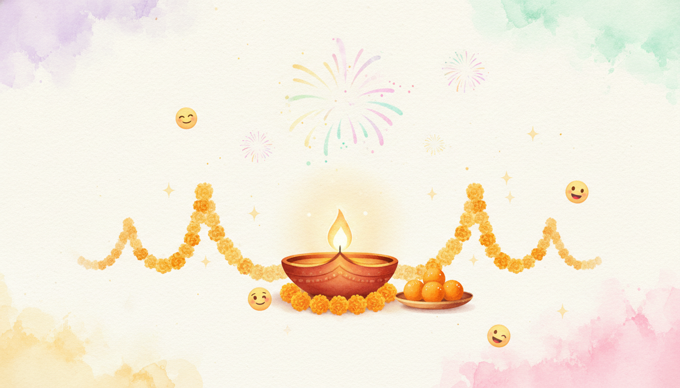 Diwali Emoji Guide: The Diya, the Fireworks, and Every Symbol Explained