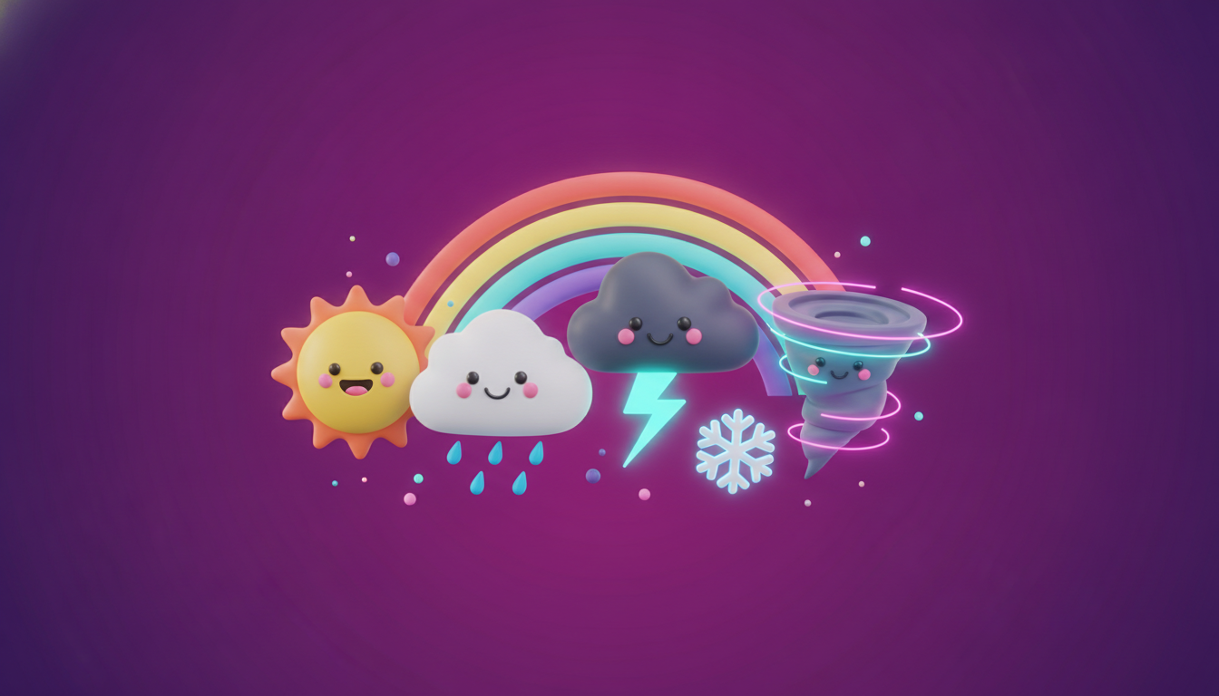 Weather Emojis: What ☀️🌧️⛈️❄️ Really Mean and How to Use Them